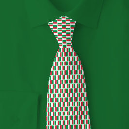 Italien-Flagge-Ziegelmuster Krawatte