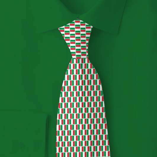Italien-Flagge-Ziegelmuster Krawatte