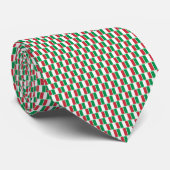 Italien-Flagge-Ziegelmuster Krawatte (Gerollt)