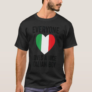 Italien Flaggen Alle Lieben ein schöner Italiener T-Shirt