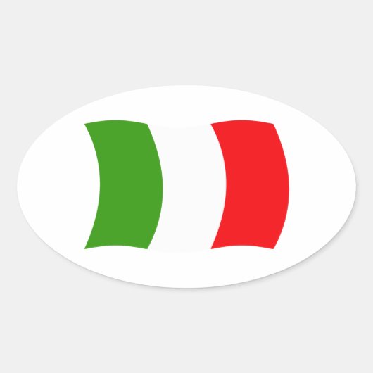 Italien Flaggen Aufkleber (Vorderseite)