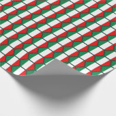 Italien-Flaggen-Bienenwaben-Packpapier Geschenkpapier (Ecke)