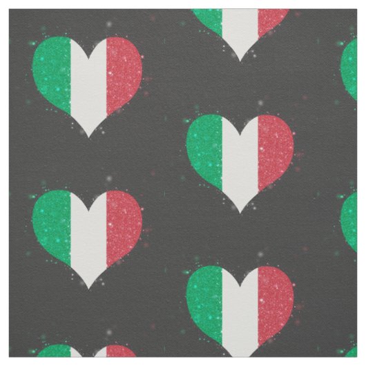 Italien-Flaggen-Glänzen schön Stoff (Muster)