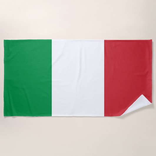 Italien-Flaggen-italienisches patriotisches Strandtuch (Vorderseite)
