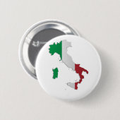 Italien-Flaggen-Karte Button (Vorne & Hinten)