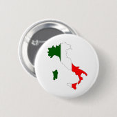 Italien-Flaggen-Karte Größengleich Button (Vorne & Hinten)