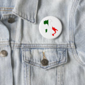 Italien-Flaggen-Karte Größengleich Button (Beispiel)