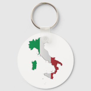 Italien-Flaggen-Karte Schlüsselanhänger