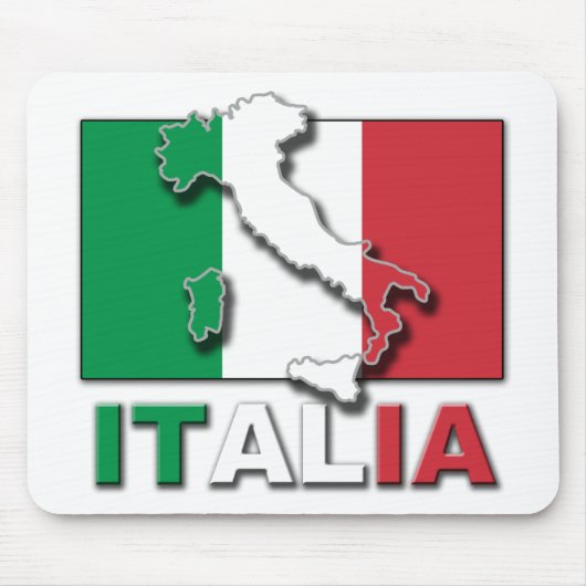 Italien-Flaggen-Land Mousepad (Vorne)