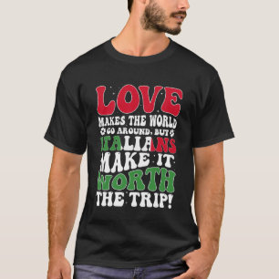 Italien Flaggen Männer und Frauen Niedlich Italien T-Shirt