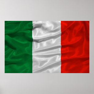 Italien-Flaggen-Plakat Poster