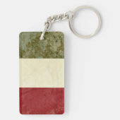 Italien Flaggen Schlüsselkette Souvenir Schlüsselanhänger (Rückseite)