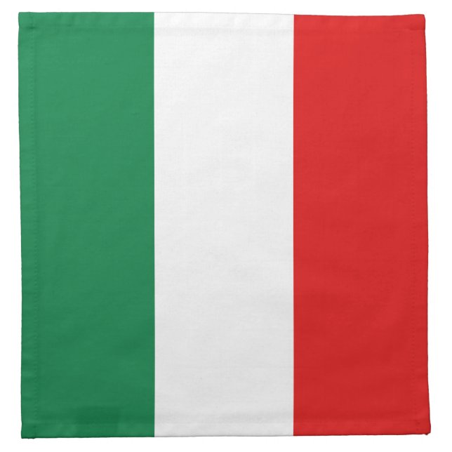 Italien-Flaggen-Serviette Serviette (Vorderseite)