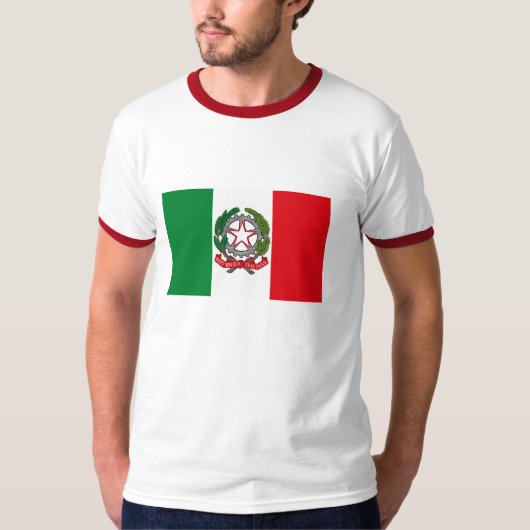 Italien-Flaggen-T - Shirt (Vorderseite)