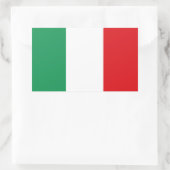 Italien* Flaggenaufkleber Adesivo bandiera de Ital Rechteckiger Aufkleber (Tasche)