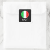Italien Flaggenaufkleber Quadratischer Aufkleber (Tasche)