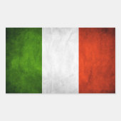 Italien Flaggenaufkleber Rechteckiger Aufkleber (Vorderseite)