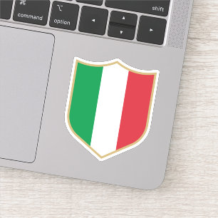 Italien Flaggenemblem Patriotic Travel Aufkleber