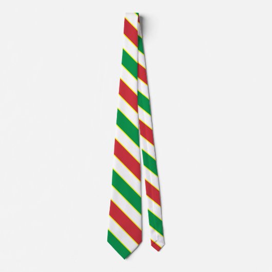 Italien Flaggenfarben Elegant Patriotic Neck Tie Krawatte (Vorderseite)