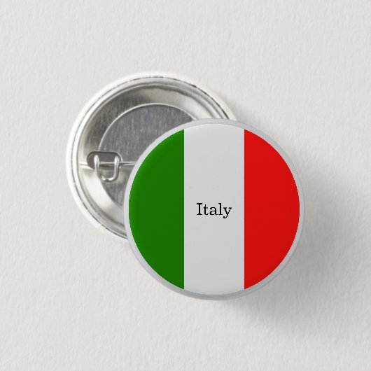Italien, Flaggenfarben, gekennzeichnet Button (Vorne & Hinten)
