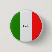Italien, Flaggenfarben, gekennzeichnet Button (Vorderseite)
