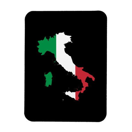 Italien - Flaggenfarben Magnet (Vertikal)