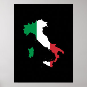 Italien - Flaggenfarben Poster