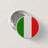 Italien, Flaggenfarben rot, weiß, grün, Button (Vorne & Hinten)