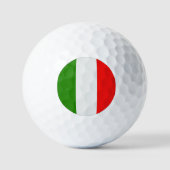 Italien, Flaggenfarben rot, weiß, grün, Golfball (Vorderseite)