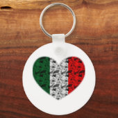 Italien - Flaggenherz Schlüsselanhänger (Vorderseite)