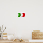 Italien Flaggenplakatdruck Poster (Küche)