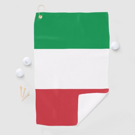 Italien Flaggenstaat Italienisches Patriotikum Golfhandtuch (Insitu)