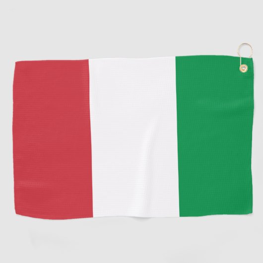 Italien Flaggenstaat Italienisches Patriotikum Golfhandtuch (Horizontal)