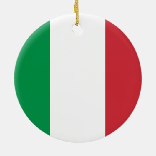 Italien - Flaggenverzierung Keramik Ornament (Hinten)