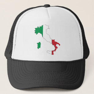 ITALIEN - FLAGKARTE/ROM/WAPPEN/FARBEN TRUCKERKAPPE