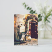 ** Italien Florence Scooter AP12 Cobblestone Postkarte (Stehend Vorderseite)