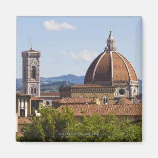 Italien, Florenz, Blick auf den Dom von Florenz Magnet