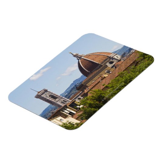 Italien, Florenz, Blick auf den Dom von Florenz Magnet (Linke Seite)