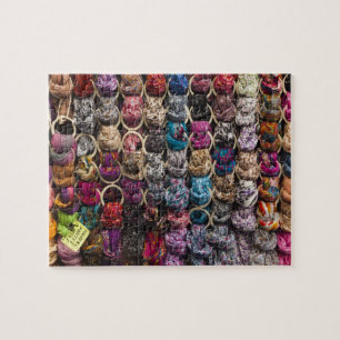 Italien, Florenz, buntes Schalaußenseitengeschäf Puzzle