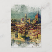 Italien Florenz - Einzelheiten zur Hochzeit Begleitkarte (Rückseite)