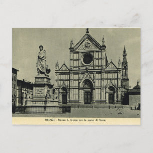 Italien, Florenz, Firenze, 1908, Kirche S. Croce Postkarte
