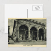 Italien, Florenz, Firenze, 1908, Loggia dei Lanzi Postkarte (Vorne/Hinten)