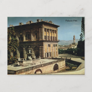 Italien, Florenz, Firenze, 1908, Palazzo Pitti, Postkarte