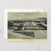 Italien, Florenz, Firenze, Bahnstation Postkarte (Vorne/Hinten)