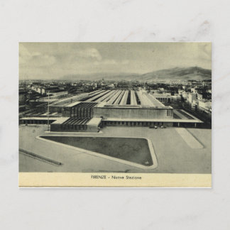 Italien, Florenz, Firenze, Bahnstation Postkarte