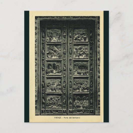 Italien, Florenz, Florenz, Florenz, 1908, Bapistry Postkarte (Vorderseite)