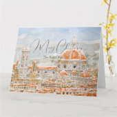 Italien Florenz Kathedrale Duomo Weihnachtskarte Karte (Gelbe Blume)