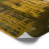 Italien, Florenz, Reflektionen im Arno Poster (Ecke)