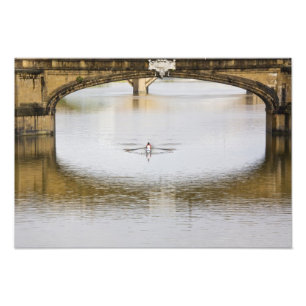 Italien, Florenz, Rudern Sculls mit Fotodruck
