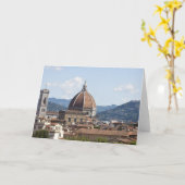 Italien, Florenz, Stadtbild mit Duomo Karte (Gelbe Blume)